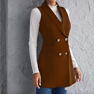 SHEIN Chocolate Vest. New